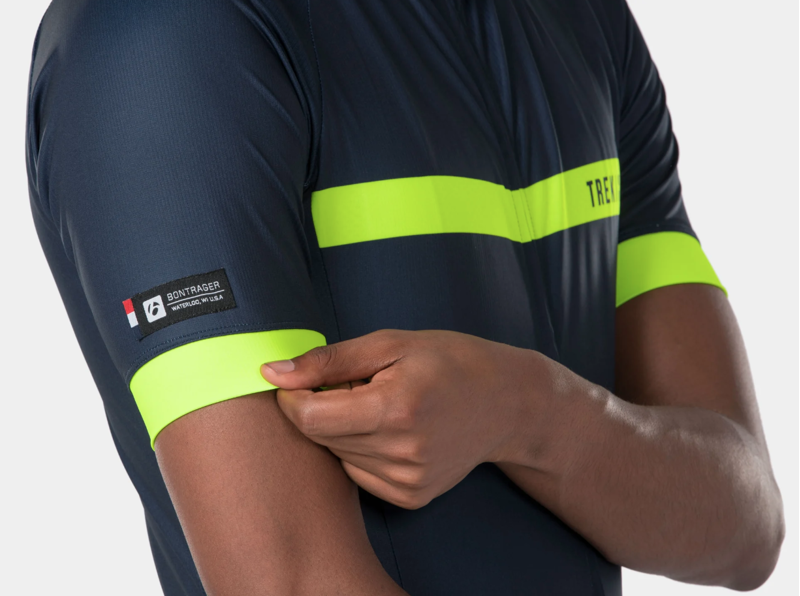 Bontrager Circuit LTD Short Sleeve Jersey in Deep Dark Blue/Yellow Small-4